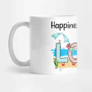 Happiness Is Being A Lola Summer Beach Happy Mother's Day Mug